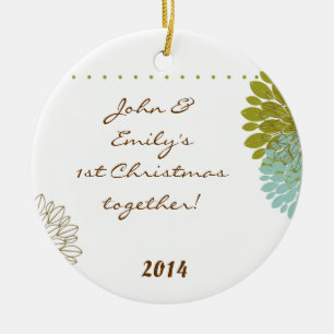 Blumen Posey Blumen Personalisierter Namensschmuck Keramikornament