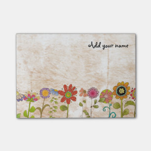 Blumen Post-it Klebezettel