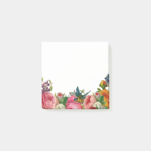Blumen Post-it Klebezettel (Vorderseite)