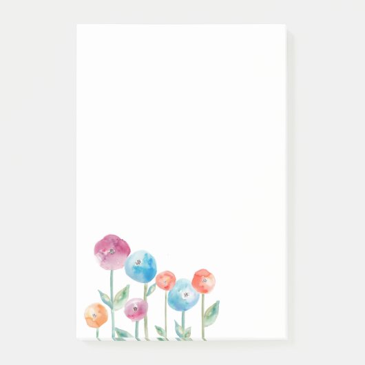 Blumen Post-it Klebezettel (Vorderseite)