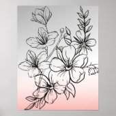 Blumen Poster (Vorne)