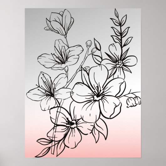 Blumen Poster (Vorne)