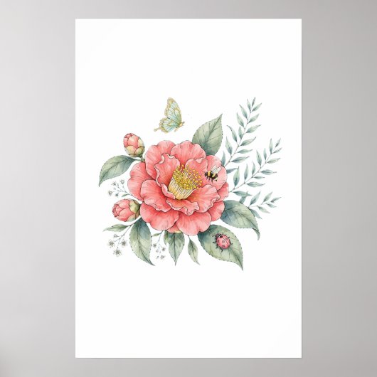 Blumen poster (Vorne)