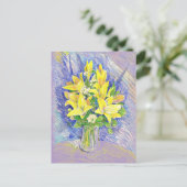 Blumen Postkarte (Stehend Vorderseite)