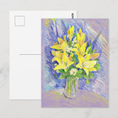 Blumen Postkarte (Vorne/Hinten)