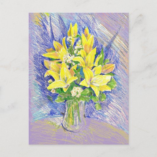 Blumen Postkarte (Vorderseite)