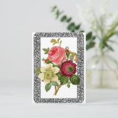 Blumen Postkarte (Stehend Vorderseite)