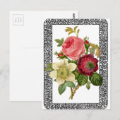 Blumen Postkarte (Vorne/Hinten)