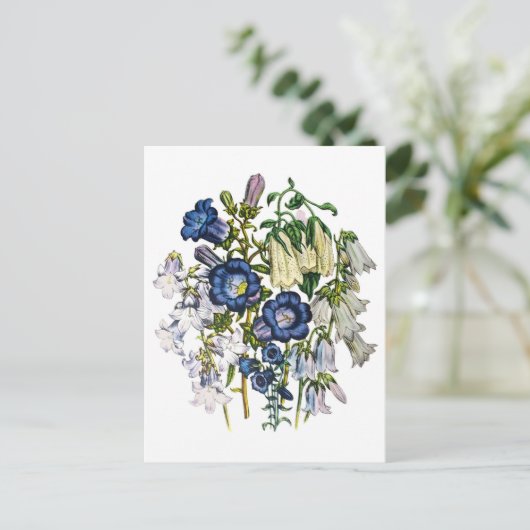 Blumen Postkarte (Stehend Vorderseite)