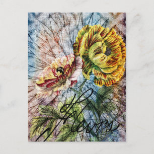 Blumen Postkarte