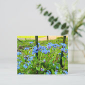 Blumen Postkarte (Stehend Vorderseite)