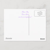 Blumen Postkarte (Rückseite)