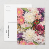Blumen Postkarte (Vorne/Hinten)