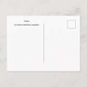 Blumen Postkarte (Rückseite)