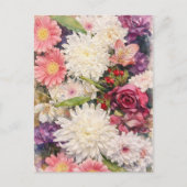 Blumen Postkarte (Vorderseite)