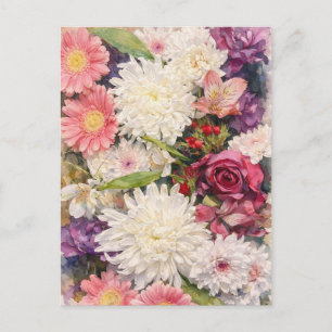 Blumen Postkarte