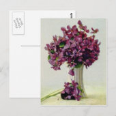 Blumen Postkarte (Vorne/Hinten)