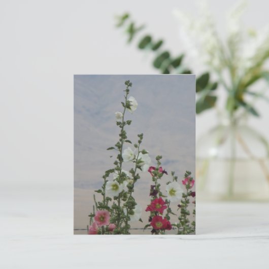 Blumen Postkarte (Stehend Vorderseite)