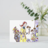 Blumen Postkarte (Stehend Vorderseite)