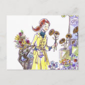 Blumen Postkarte (Vorderseite)