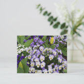 Blumen-Postkarte Postkarte (Stehend Vorderseite)