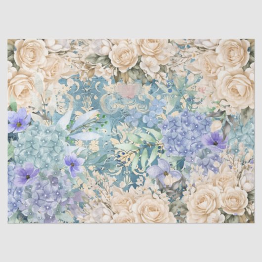 Blumen-Potpourri-Decoupage Seidenpapier (Vorderseite)