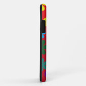 Blumen-Power auf Rot Case-Mate iPhone Hülle (Hinten/Rechts)