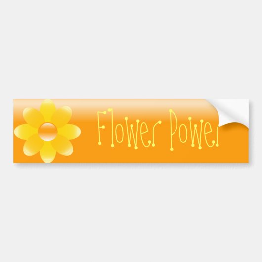 Blumen-Power-Autoaufkleber Autoaufkleber (Vorne)