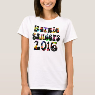 Blumen-Power-Bernie-Sandpapierschleifmaschinen T-Shirt
