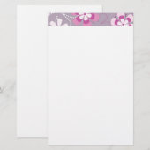 Blumen-Power Briefpapier (Vorne/Hinten)