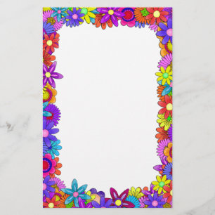 Blumen-Power Briefpapier