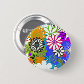 Blumen-Power! Button (Vorne & Hinten)