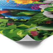 Blumen-Power-Collage Poster (Ecke)