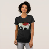 Blumen-Power-Elefant T-Shirt (Vorne ganz)