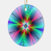 Blumen-Power-Fraktal Keramik Ornament (Links)