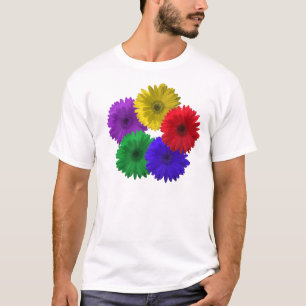 Blumen-Power-Gänseblümchen-T-Shirt T-Shirt