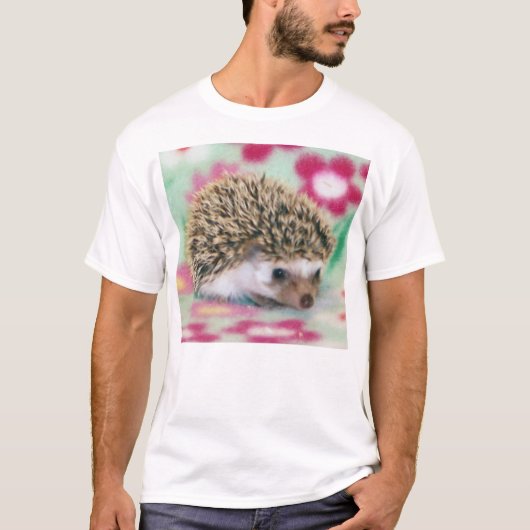 Blumen-Power-Igel T-Shirt (Vorderseite)