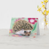 Blumen-Power-Igels-Karten Karte (Gelbe Blume)