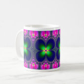 Blumen-Power-Kaffee/Tee-Tasse Tasse (Vorderseite Links)