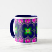 Blumen-Power-Kaffee/Tee-Tasse Tasse (Vorderseite Links)