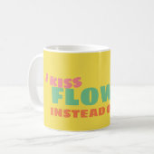 Blumen-Power Kaffeetasse (Vorderseite Links)