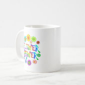BLUMEN-POWER KAFFEETASSE (Vorderseite Links)