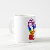 Blumen-Power Kaffeetasse (Vorderseite Links)