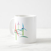 Blumen-Power Kaffeetasse (Vorderseite Links)