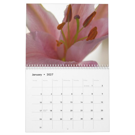 Blumen-Power Kalender (Jan 2027)
