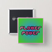 "Blumen-Power-" Knopf Button (Vorne & Hinten)