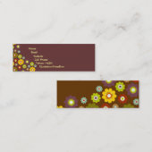 Blumen-Power-Kontakt-Karte Telefonnummerkarte (Vorne/Hinten)