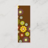 Blumen-Power-Kontakt-Karte Telefonnummerkarte (Rückseite)