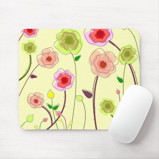 Blumen-Power Mousepad (Mit Mouse)