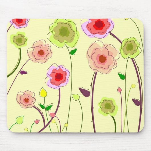 Blumen-Power Mousepad (Vorne)